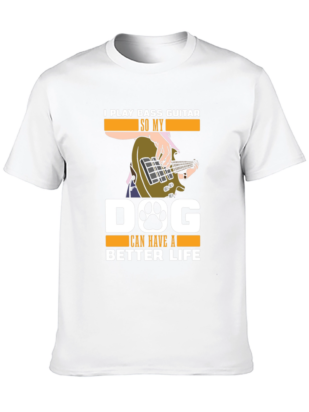 Bass Guitar Dog Lover T-Shirt