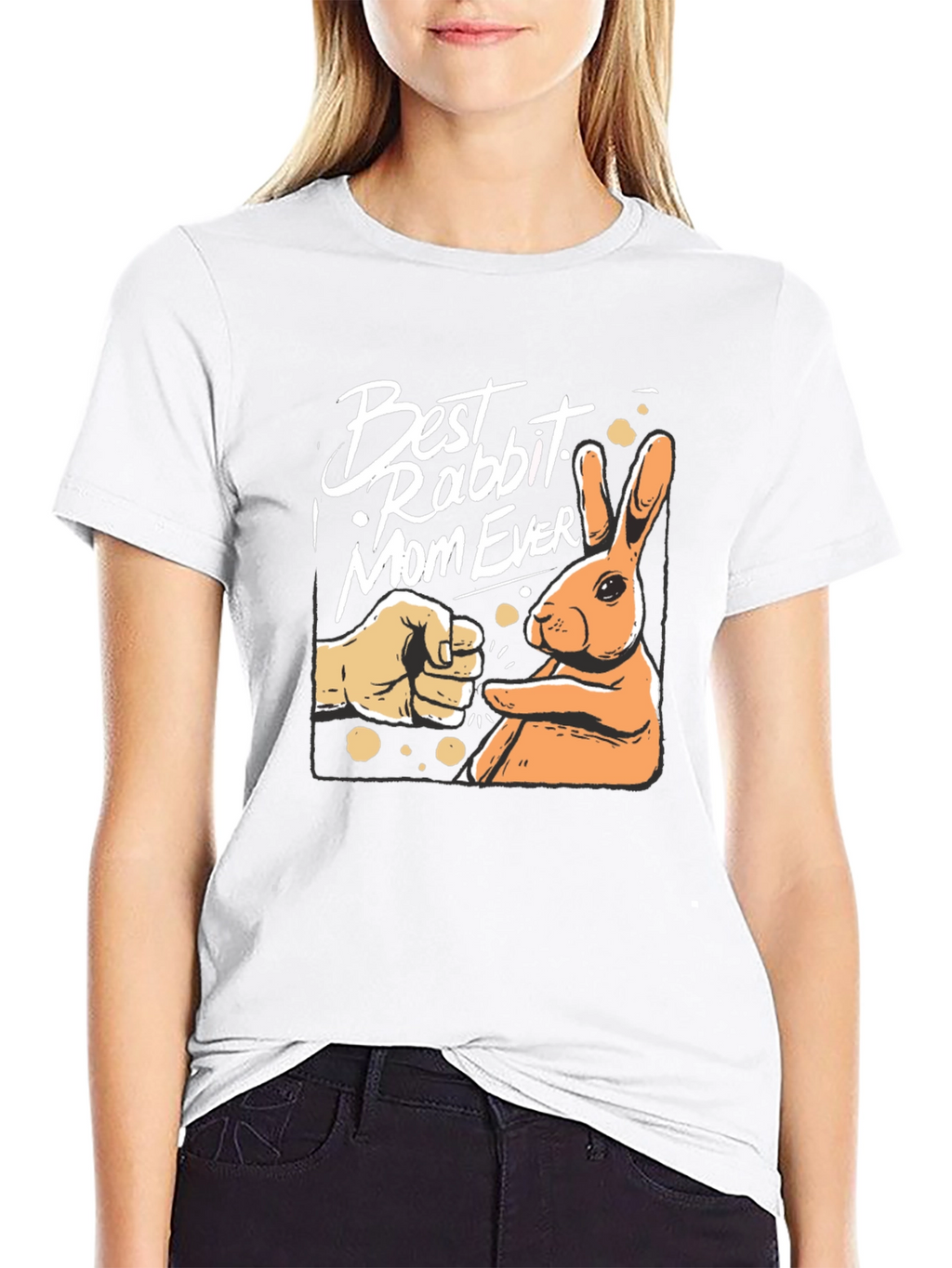 Best Rabbit Mom Ever Graphic Tee