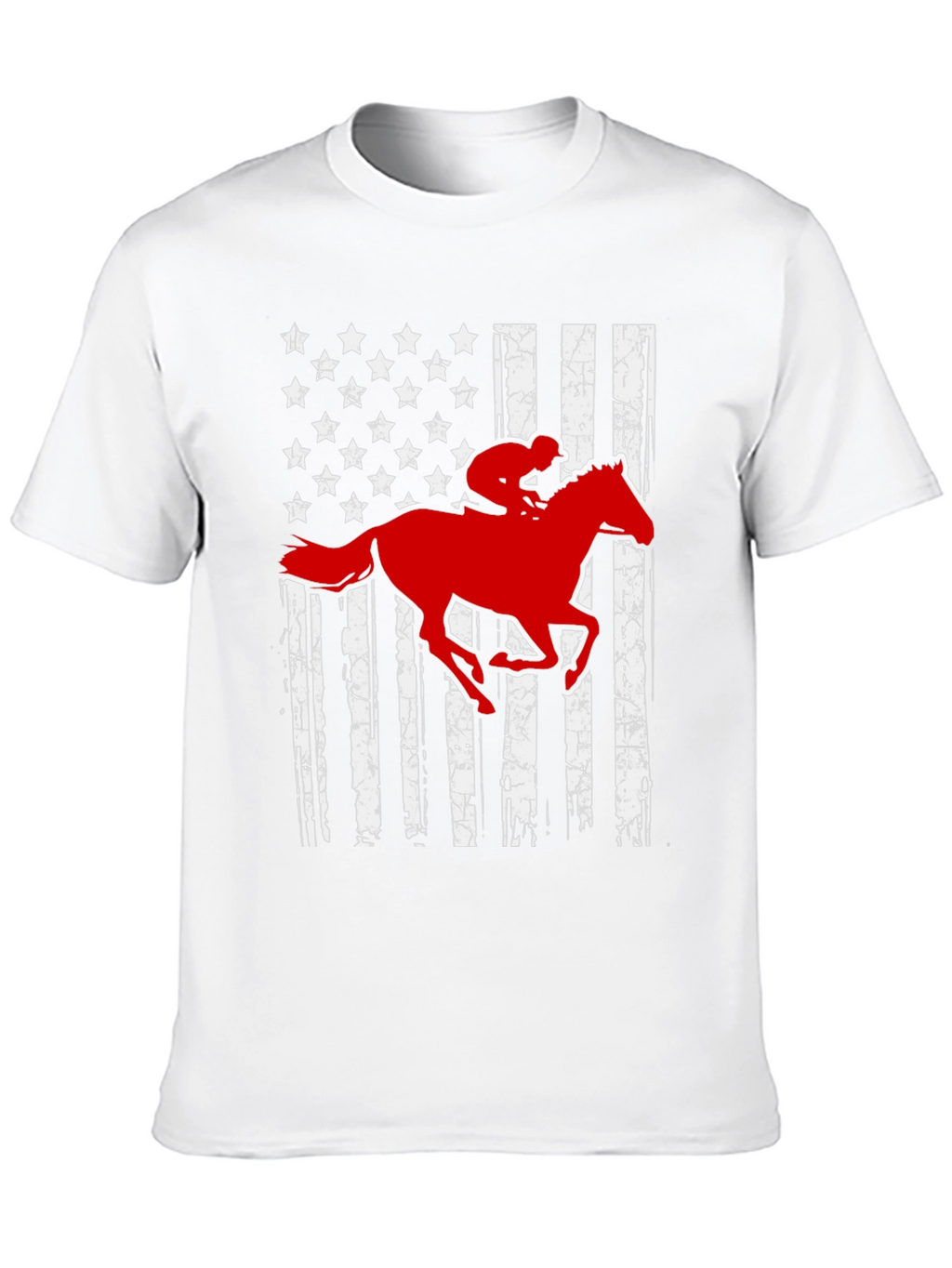American Flag Horse Rider T-Shirt