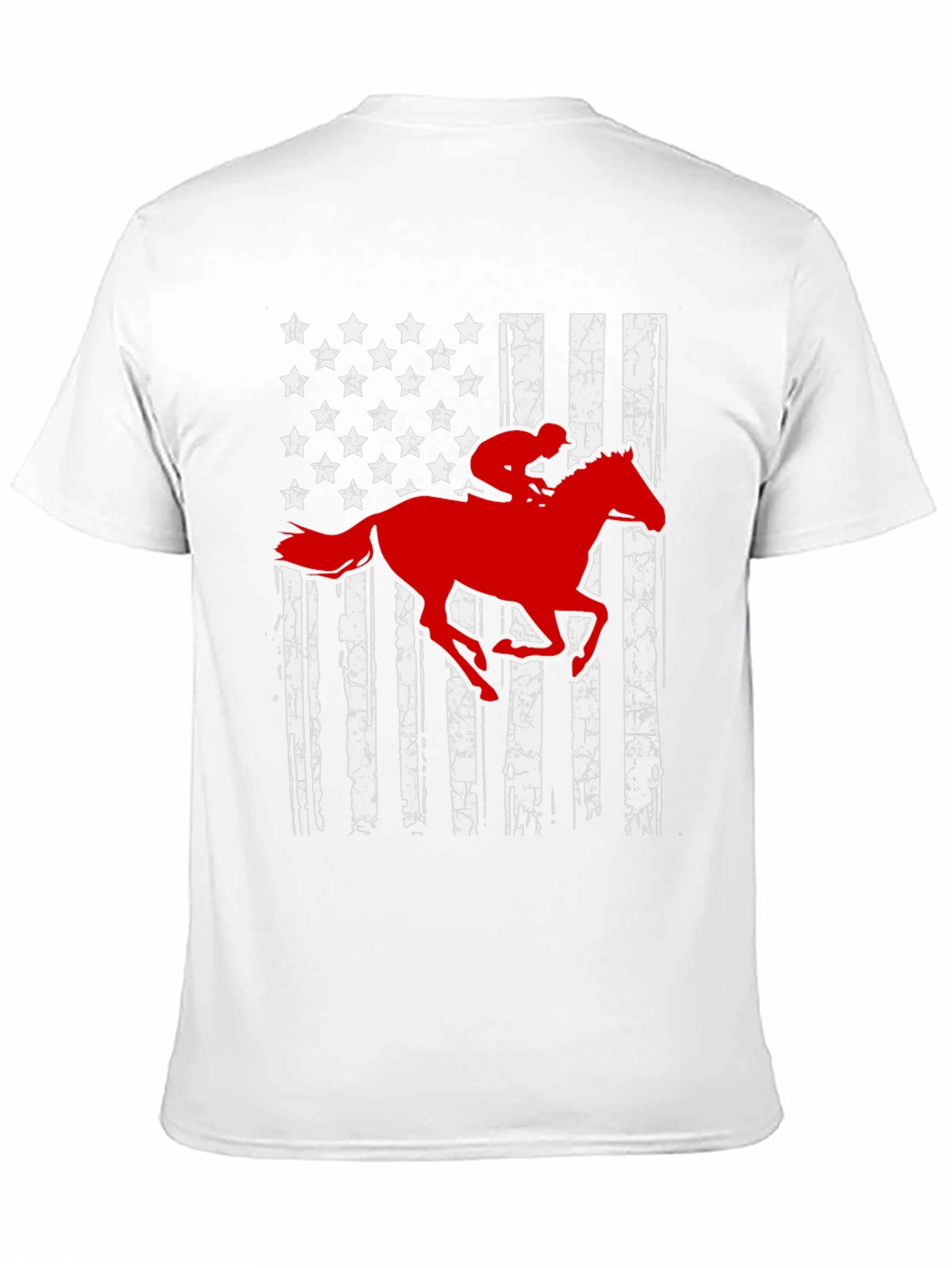 American Flag Horse Rider T-Shirt