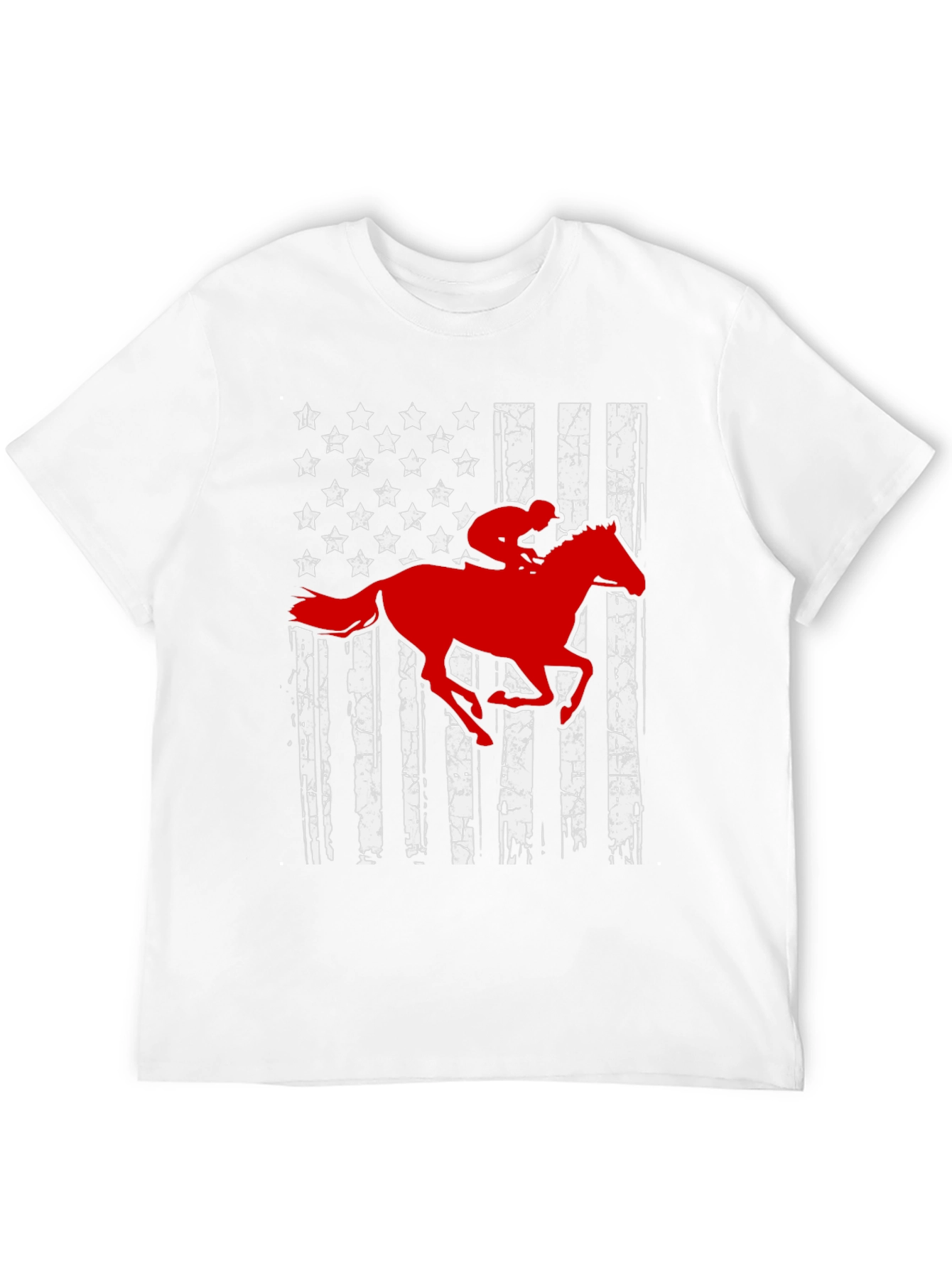 American Flag Horse Rider T-Shirt