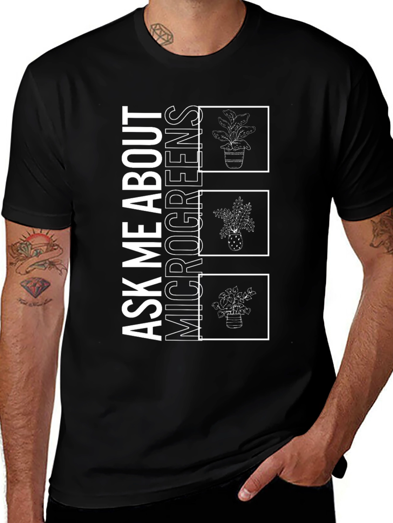 Ask Me About Microgreens Graphic Tee