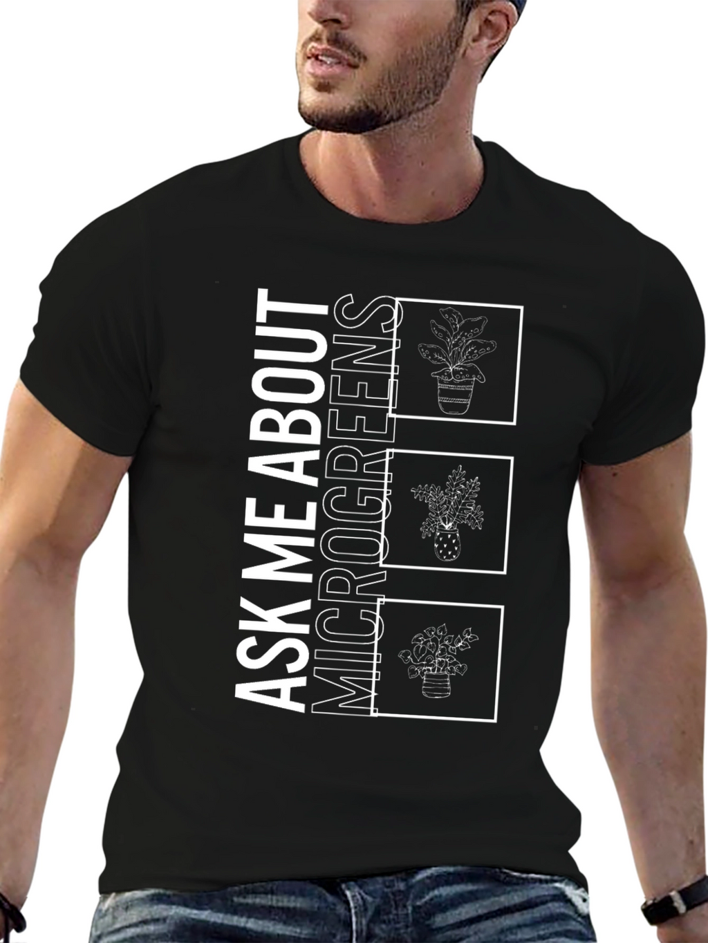 Ask Me About Microgreens Graphic Tee