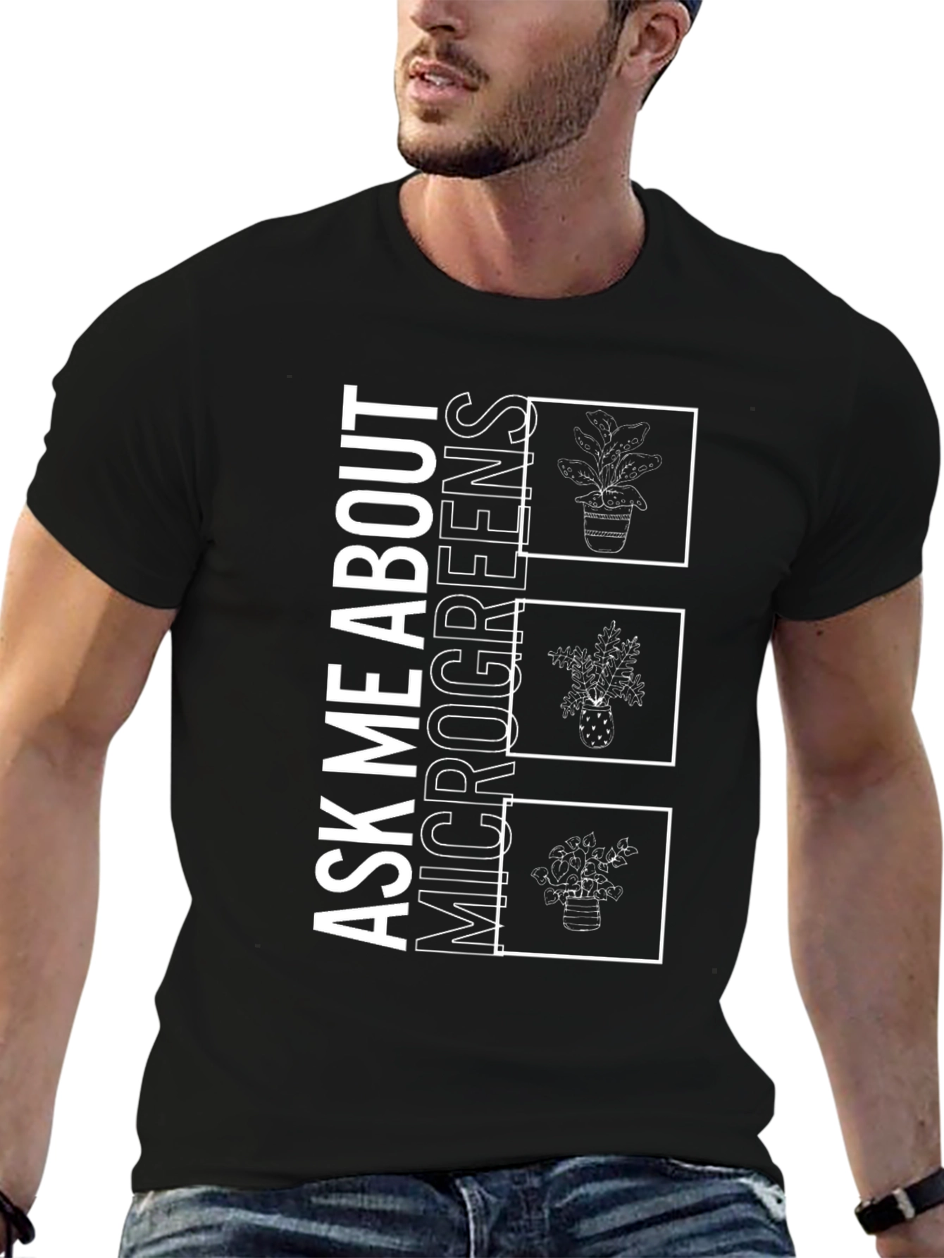 Ask Me About Microgreens Graphic Tee