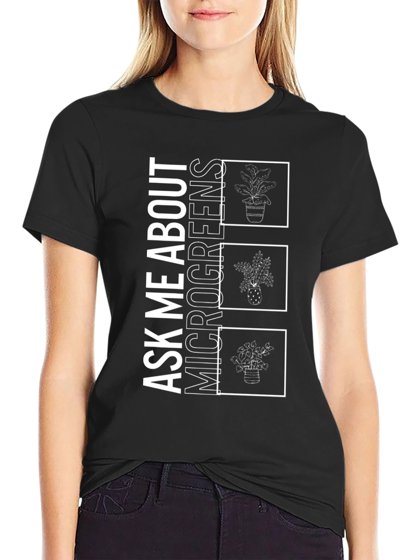 Ask Me About Microgreens Graphic Tee