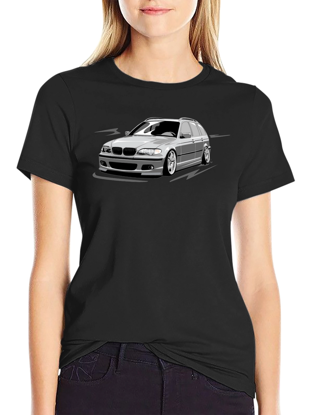 Black Car Graphic T-Shirt