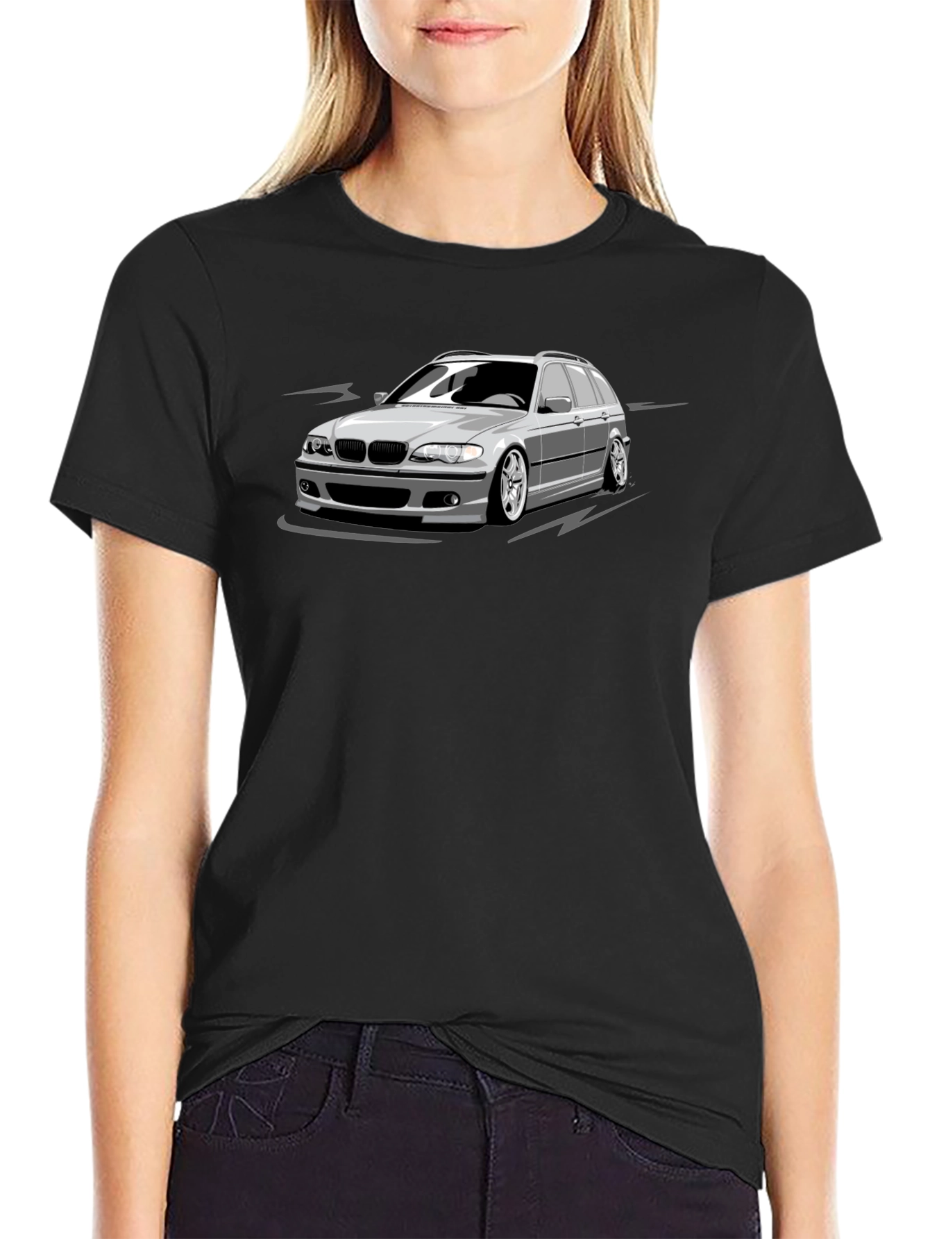 Black Car Graphic T-Shirt