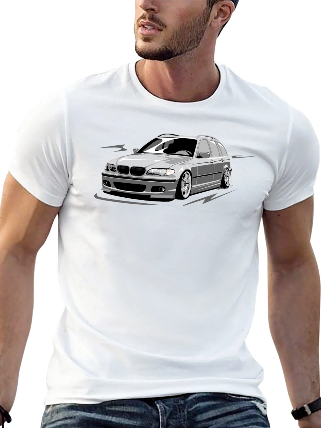 Black Car Graphic T-Shirt
