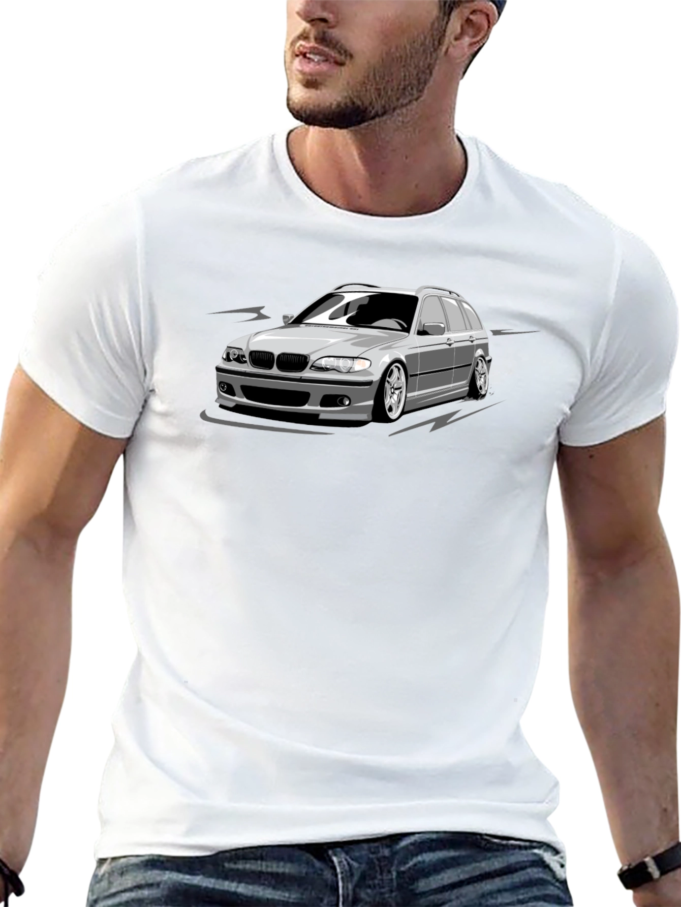 Black Car Graphic T-Shirt