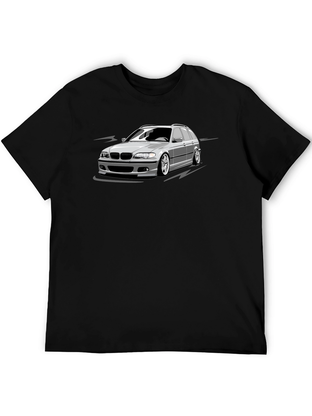 Black Car Graphic T-Shirt
