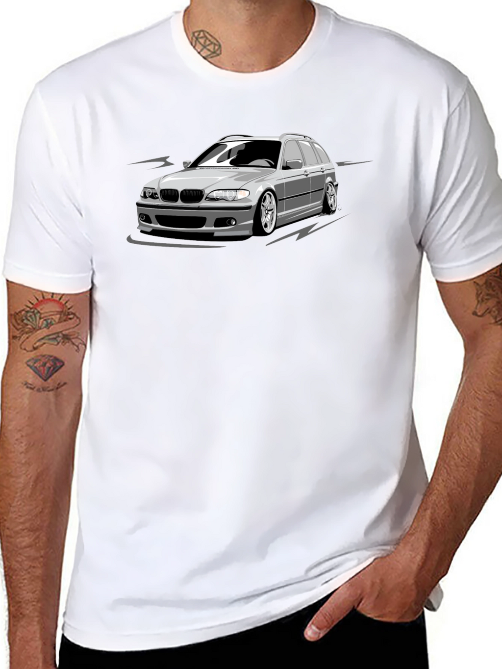 Black Car Graphic T-Shirt
