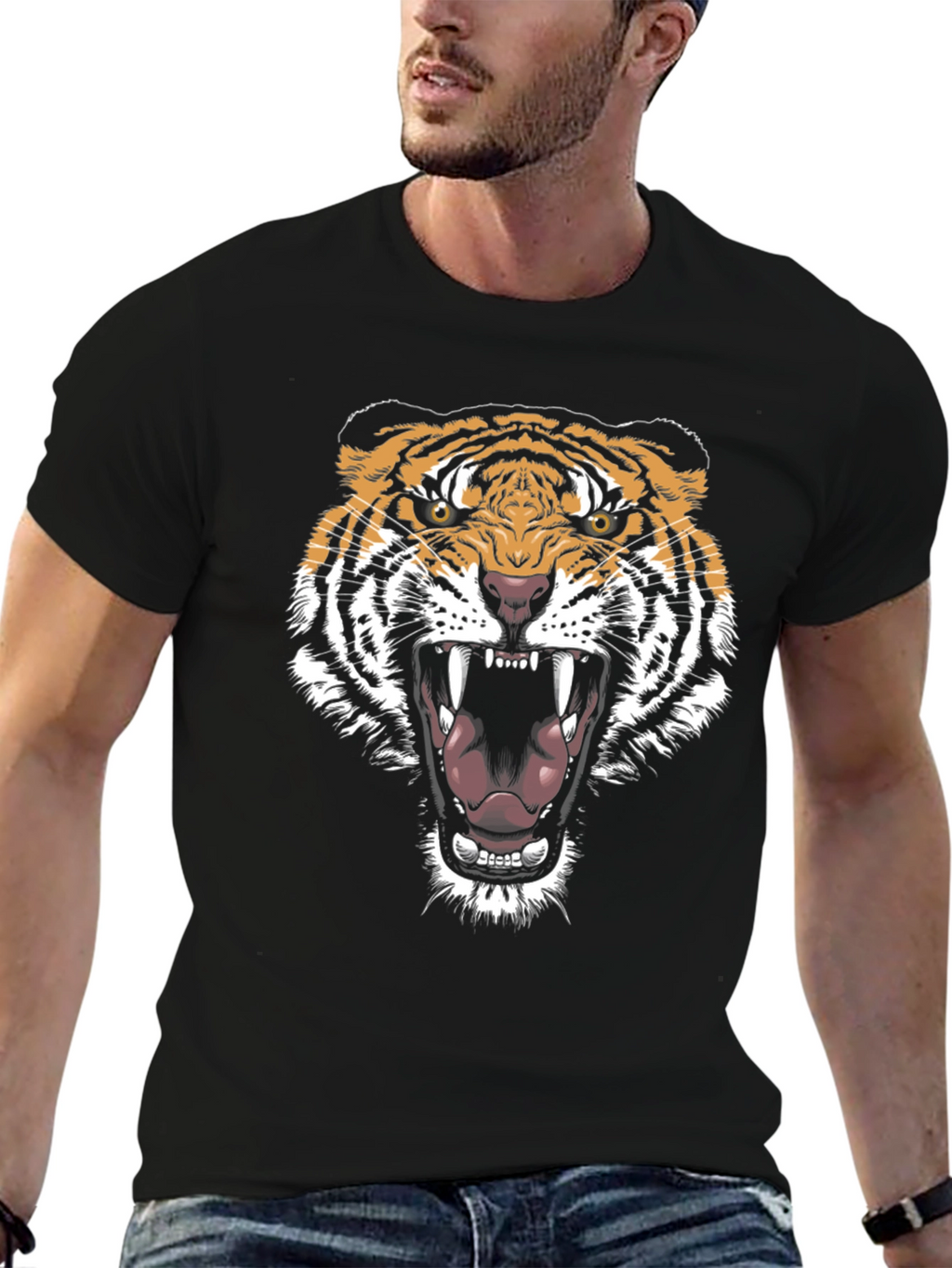 Black Tiger Graphic Tee