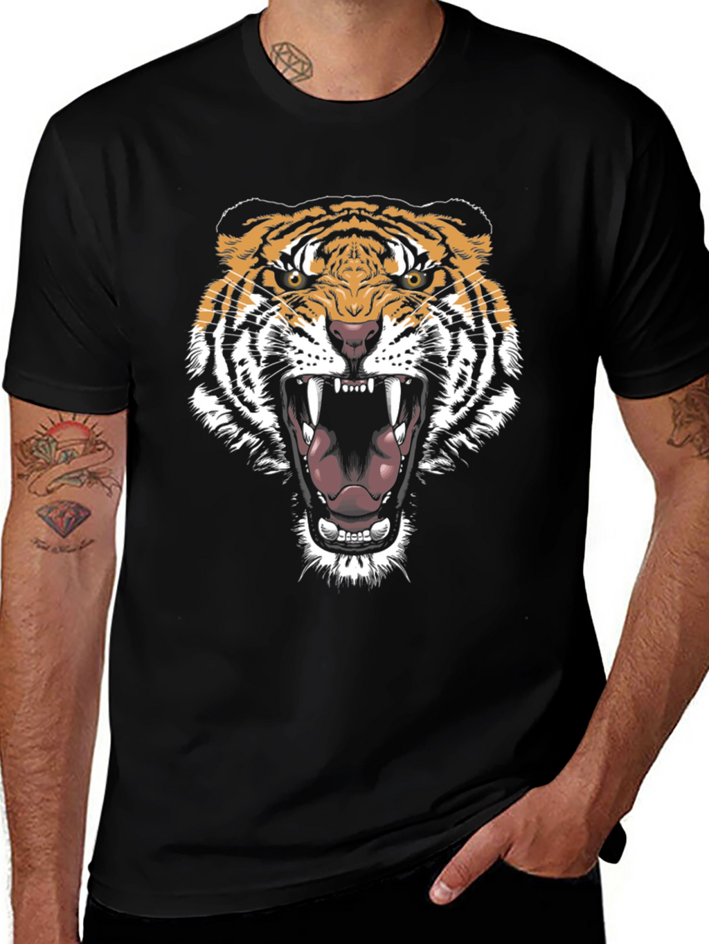 Black Tiger Graphic Tee