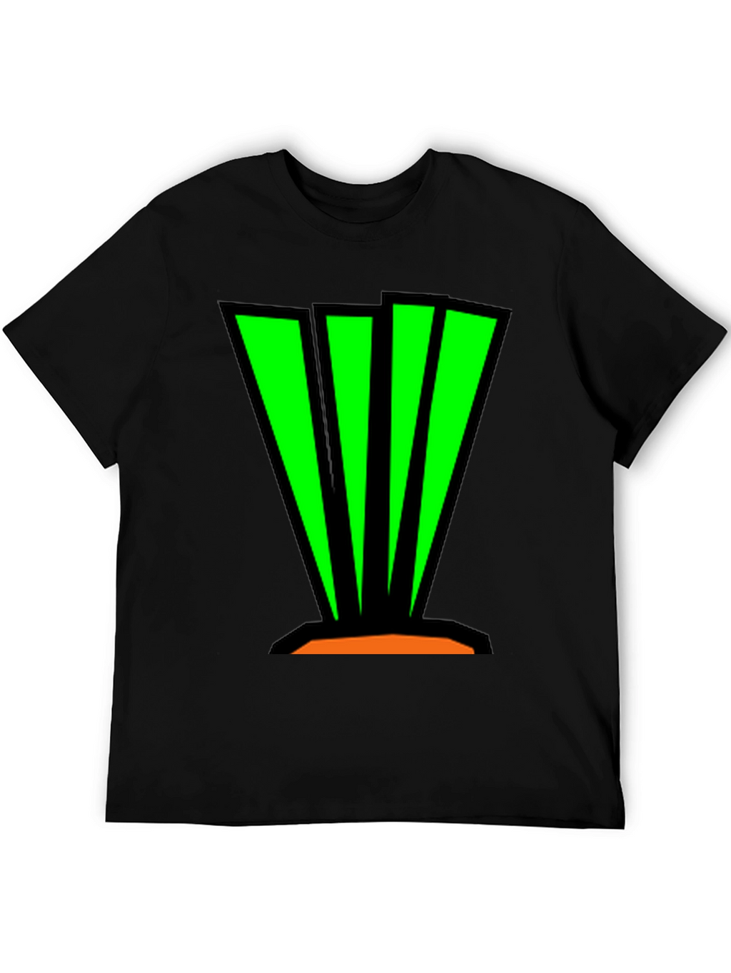Abstract Graphic Tee - Bold Green Design