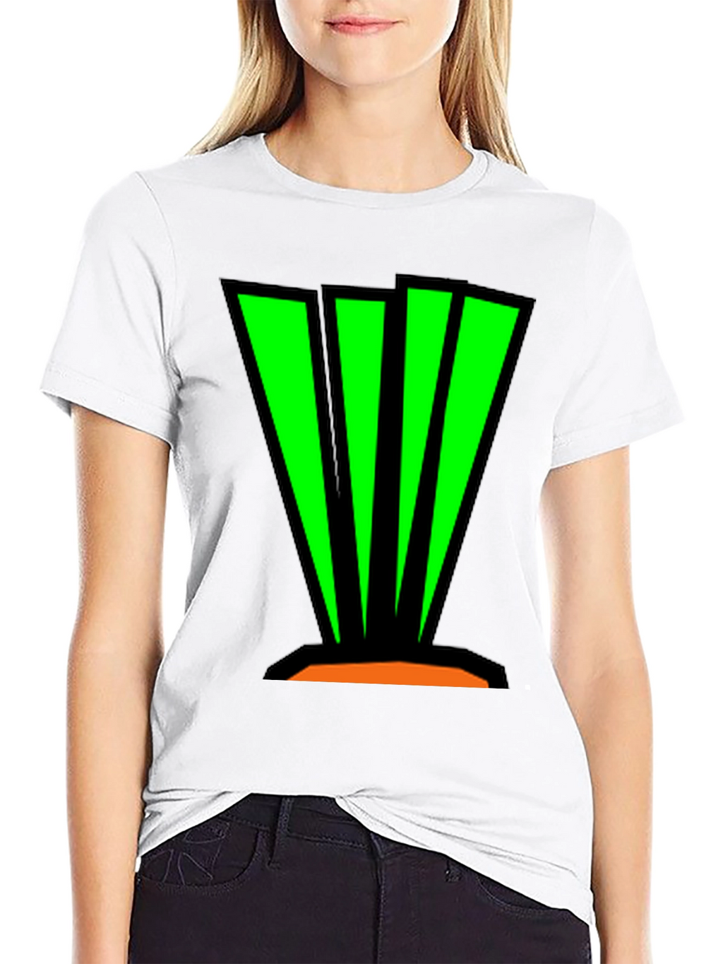 Abstract Graphic Tee - Bold Green Design