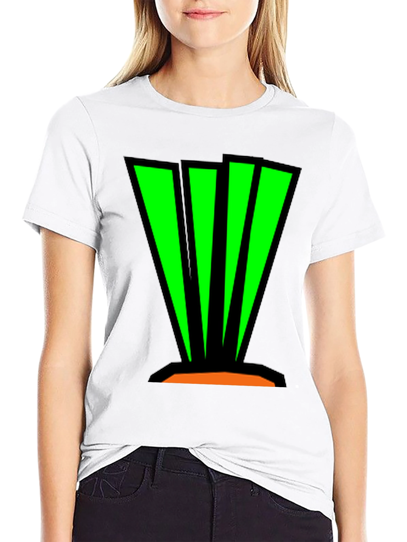 Abstract Graphic Tee - Bold Green Design
