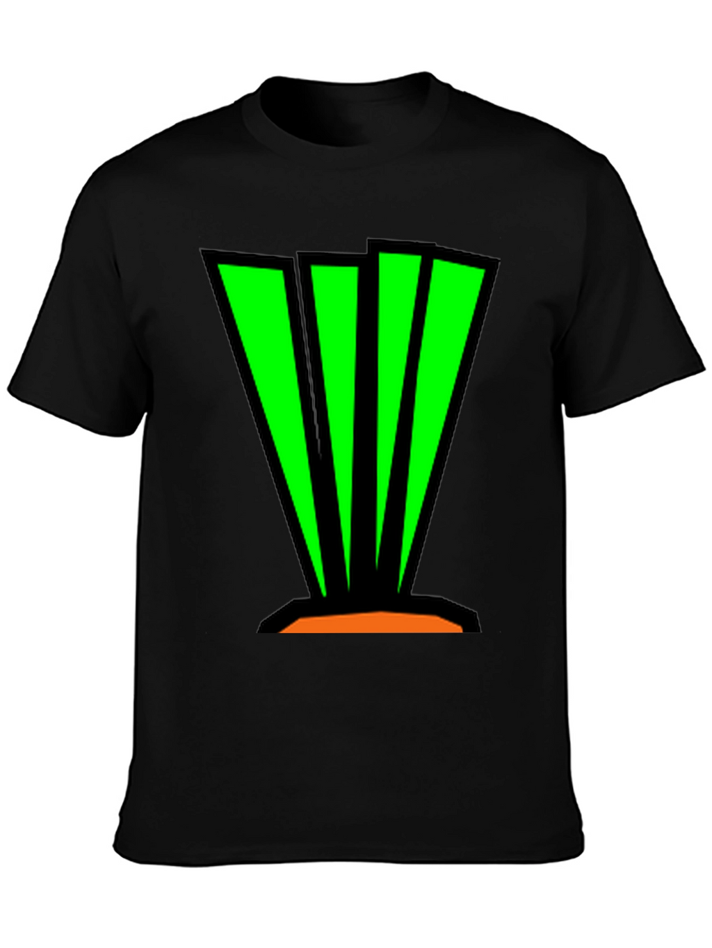 Abstract Graphic Tee - Bold Green Design