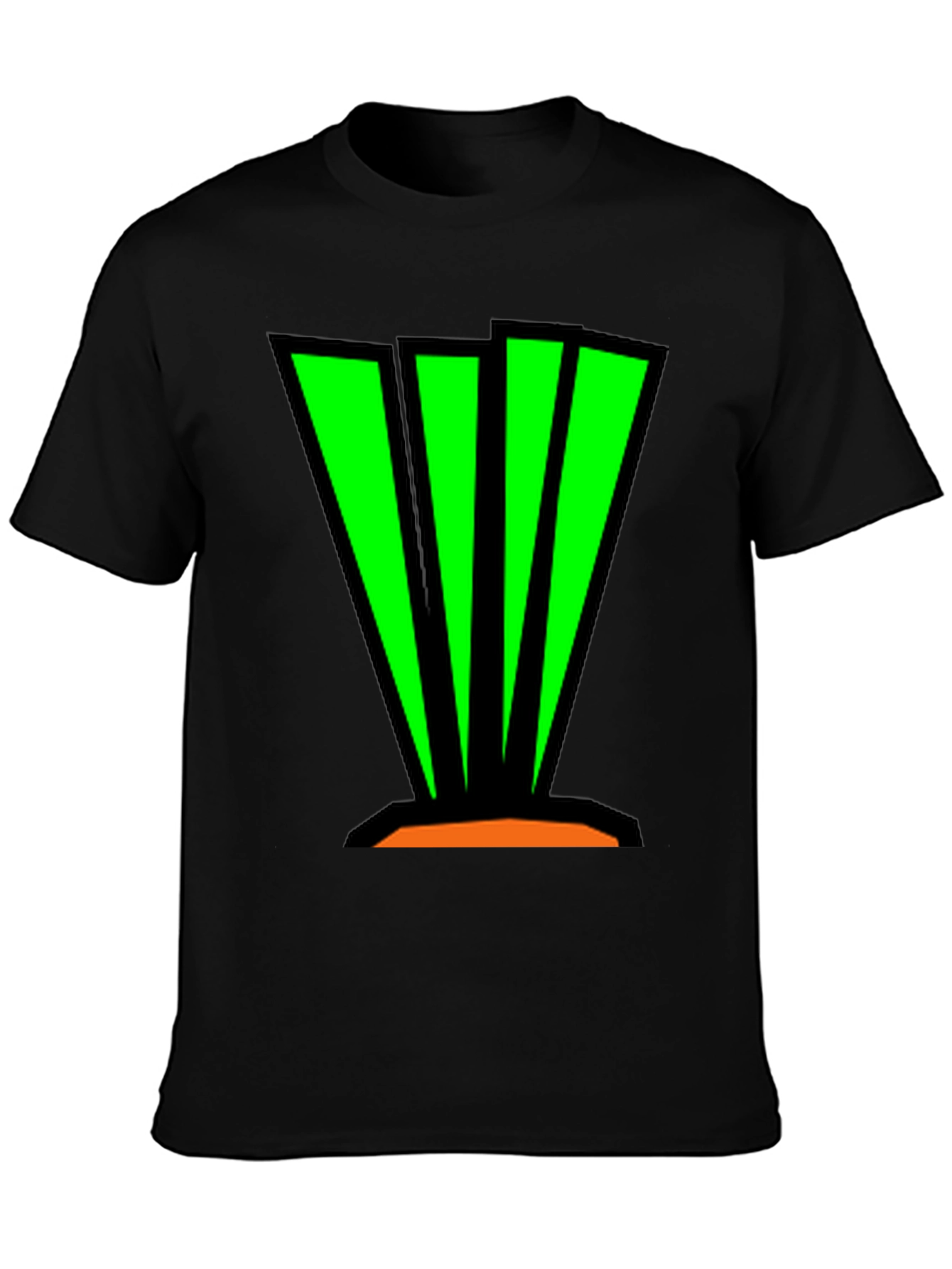 Abstract Graphic Tee - Bold Green Design